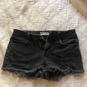 Pacsun black jean shorts
